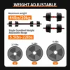 kf-A19036041278a4e439b70967fa564b9e48 SaeeNova 5-44lbs Adjustable Dumbbell Set with Anti-Slip Grip