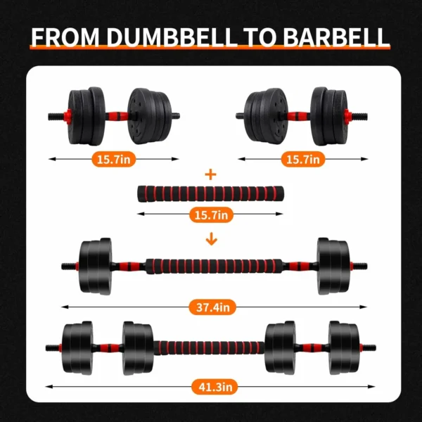 kf-Aa04fb9f7a8b84439b5b2967e03256ab49 SaeeNova 5-44lbs Adjustable Dumbbell Set with Anti-Slip Grip