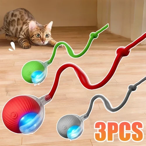 SaeeNova Cat Interactive Automatic Rolling Ball Toy