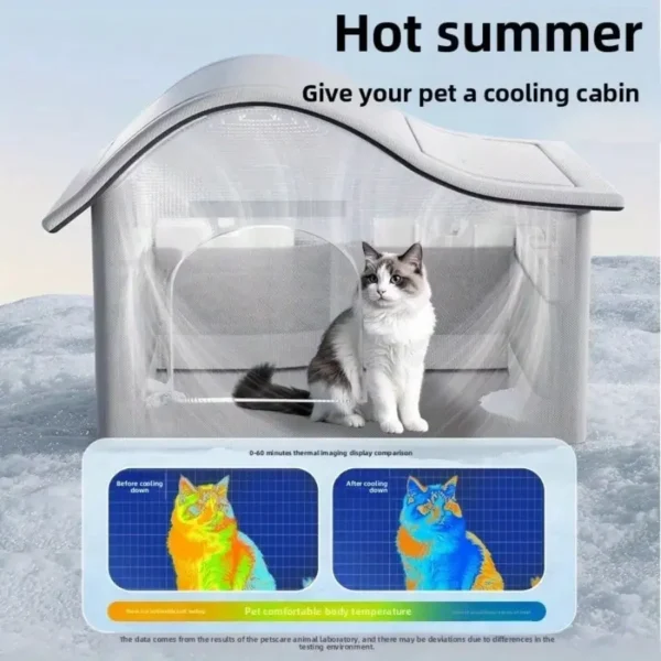 SaeeNova Cat/Dog Ice House Air Conditioning Four Season Bed