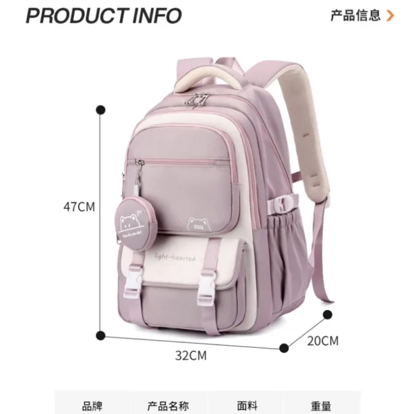 kf-S0fd2fc39ef5d4ca895eabd8fa3cafdfbu SaeeNova Fashion | Girls School Backpack | Travel Backpack Waterproof