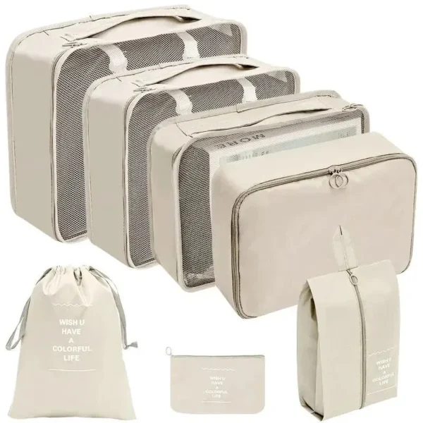 SaeeNova 7/10 Pcs Set Travel Organizer Storage Bags for Packing