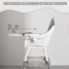 kf-S1ebbff61a9954bc8abd5881024afb937R SaeeNova Portable Baby High Chair | Double-Layer Dinner Plate and Toy Rack
