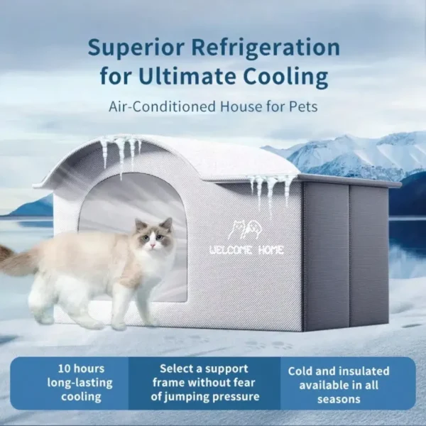 SaeeNova Cat/Dog Ice House Air Conditioning Four Season Bed