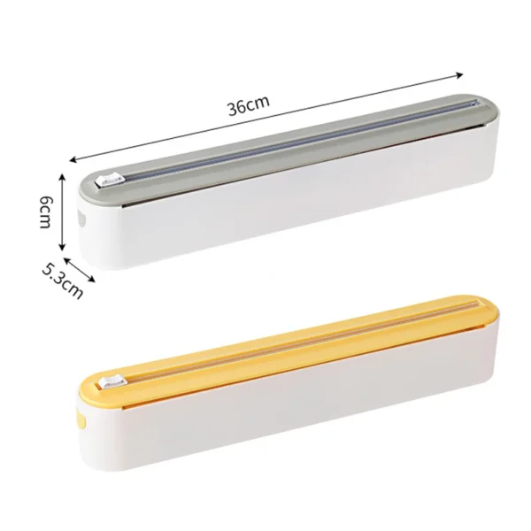 SaeeNova 2-in-1 Plastic Wrap & Foil Dispenser with Cutter