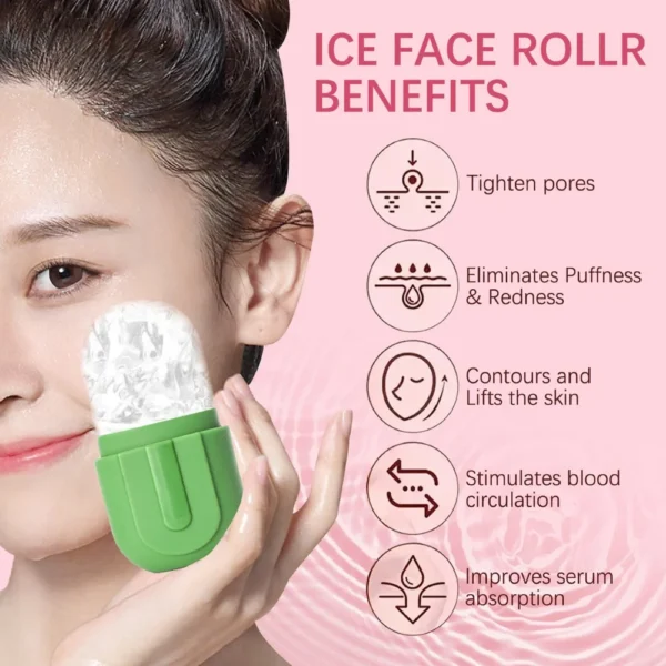 kf-S61666a23657143a6a50f907b65ebf89ae SaeeNova Ice Roller for Face Silicone Face Lifting Skin Care Tools