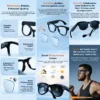 kf-S6469e599c17e4d039d47d91c2724d5e19 SaeeNova New 32G Memory 800W 4K Camera Smart Glasses