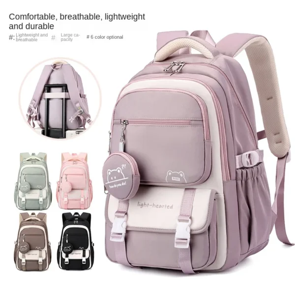 kf-S729724f6427447358ce19d222746be845 SaeeNova Fashion | Girls School Backpack | Travel Backpack Waterproof