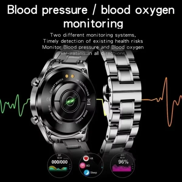 SaeeNova Bluetooth Touch Screen Luxury Fitness Smartwatch for Men
