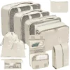 SaeeNova 7/10 Pcs Set Travel Organizer Storage Bags for Packing