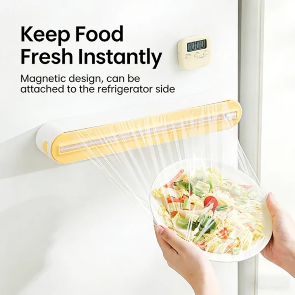 SaeeNova 2-in-1 Plastic Wrap & Foil Dispenser with Cutter