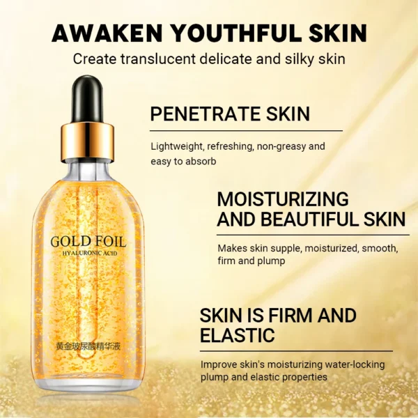 SaeeNova 24K Gold Anti Aging Facial Collagen Skin Care Whitening Serum