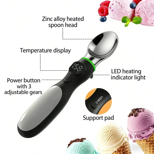 kf-Sb2ff75e43dd8470d982bdfb0869d94a1a SaeeNova 1Pc Electric Ice Cream Scooper with Digital Temperature Display