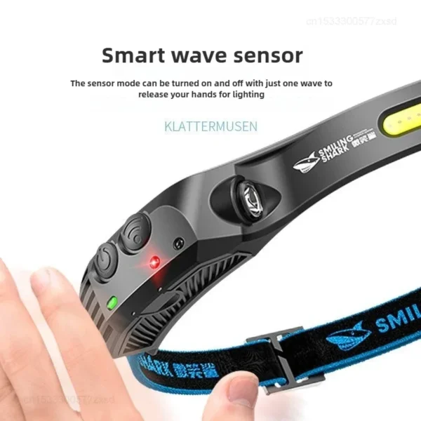 SaeeNova Powerful Induction LED Sensor Head Torch USB Charging