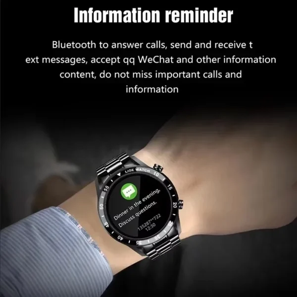 SaeeNova Bluetooth Touch Screen Luxury Fitness Smartwatch for Men