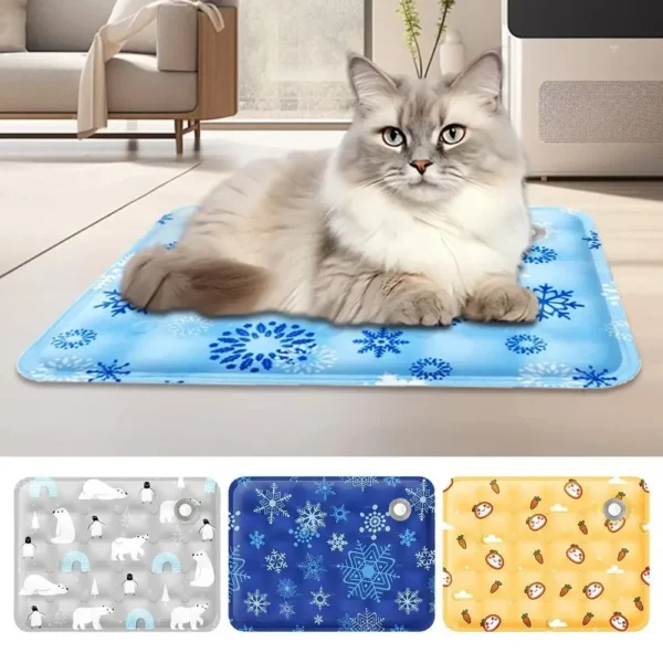 SaeeNova Cooling Beds For Cat/Dog Mat for Kitten Basket