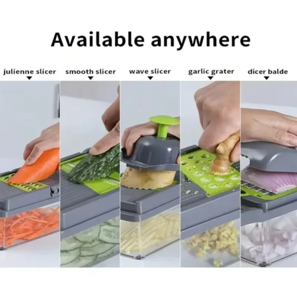 kf-Sef54ead83c614aa48c139be8df82e493E 16 in 1 Handheld Slicers Dicers Graters, Multifunctional & Convenient