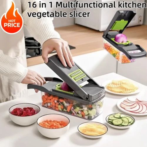 kf-Sf20085a112de4264a5ee9f9974b740c71 16 in 1 Handheld Slicers Dicers Graters, Multifunctional & Convenient